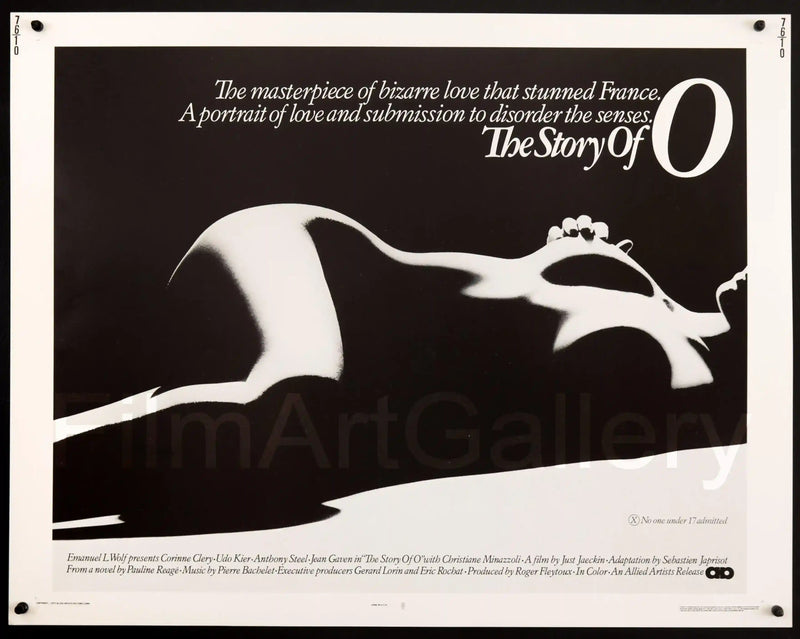 The Story of O (L'Histoire D'O) Movie Poster 1976 Half sheet