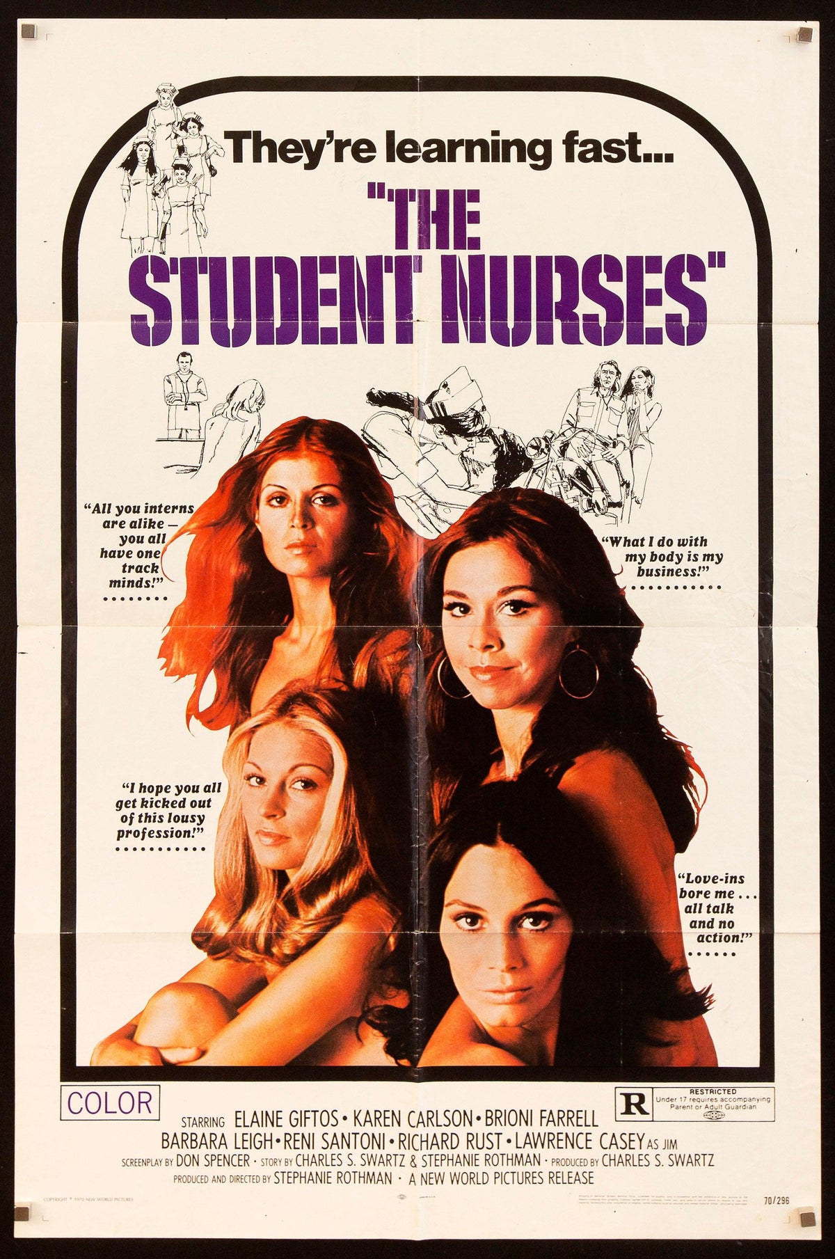 The Student Nurses Original Vintage Movie Poster