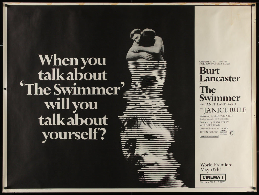 The Swimmer Original Vintage Movie Poster