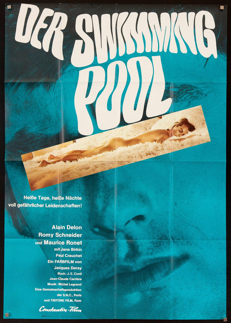 The Swimming Pool (La Piscine) German A0 (33x46) Original Vintage Movie Poster