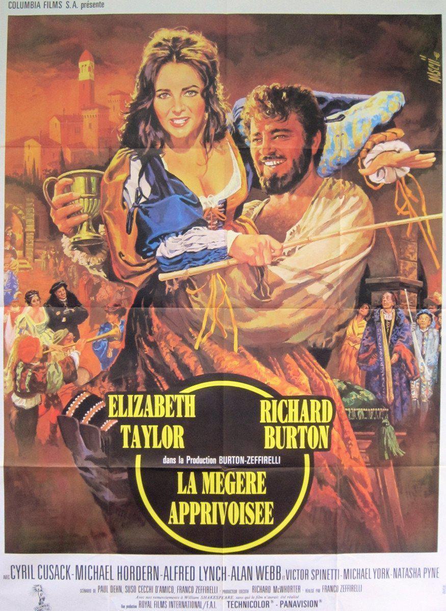 The Taming of the Shrew French 1 panel (47x63) Original Vintage Movie Poster