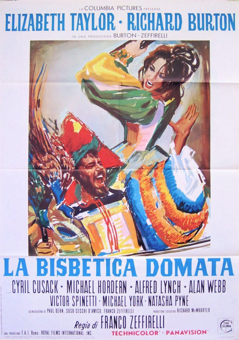 The Taming of the Shrew Italian 2 foglio (39x55) Original Vintage Movie Poster