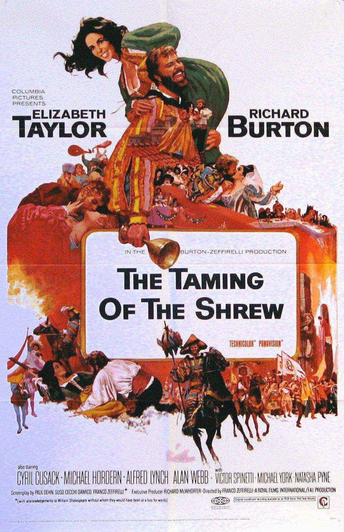 The Taming of the Shrew Original Vintage Movie Poster