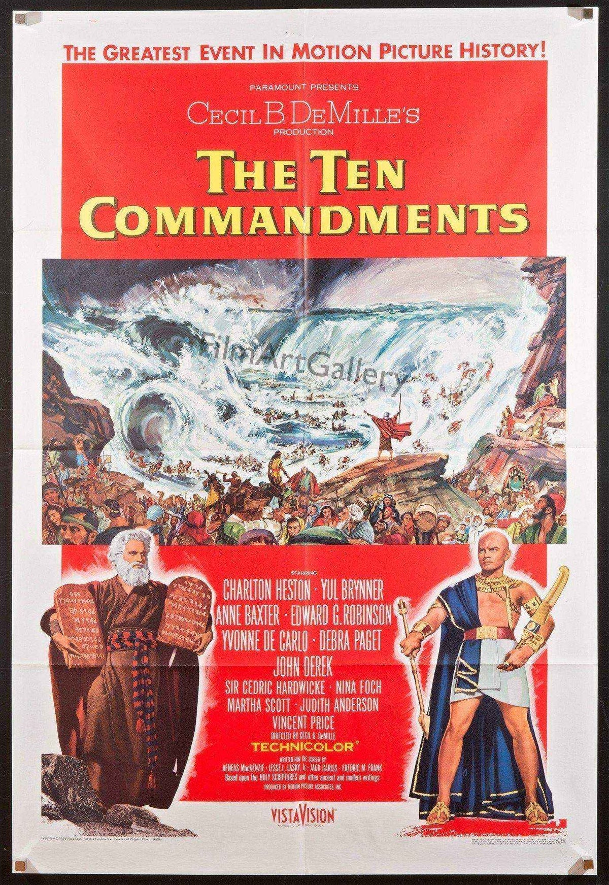 The Ten Commandments Movie Poster 1956 1 Sheet (27x41)