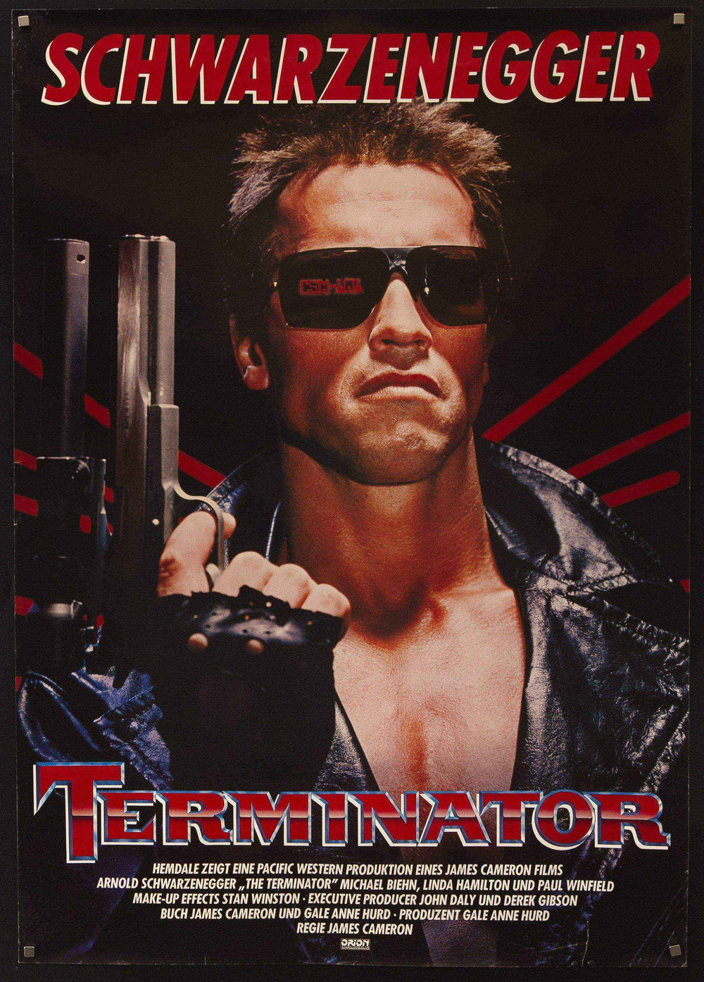 The Terminator Original Vintage Movie Poster
