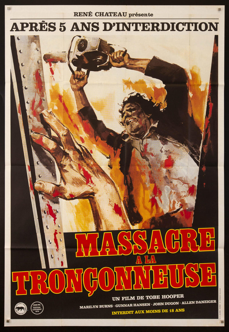 The Texas Chainsaw Massacre French 1 Panel (47x63) Original Vintage Movie Poster