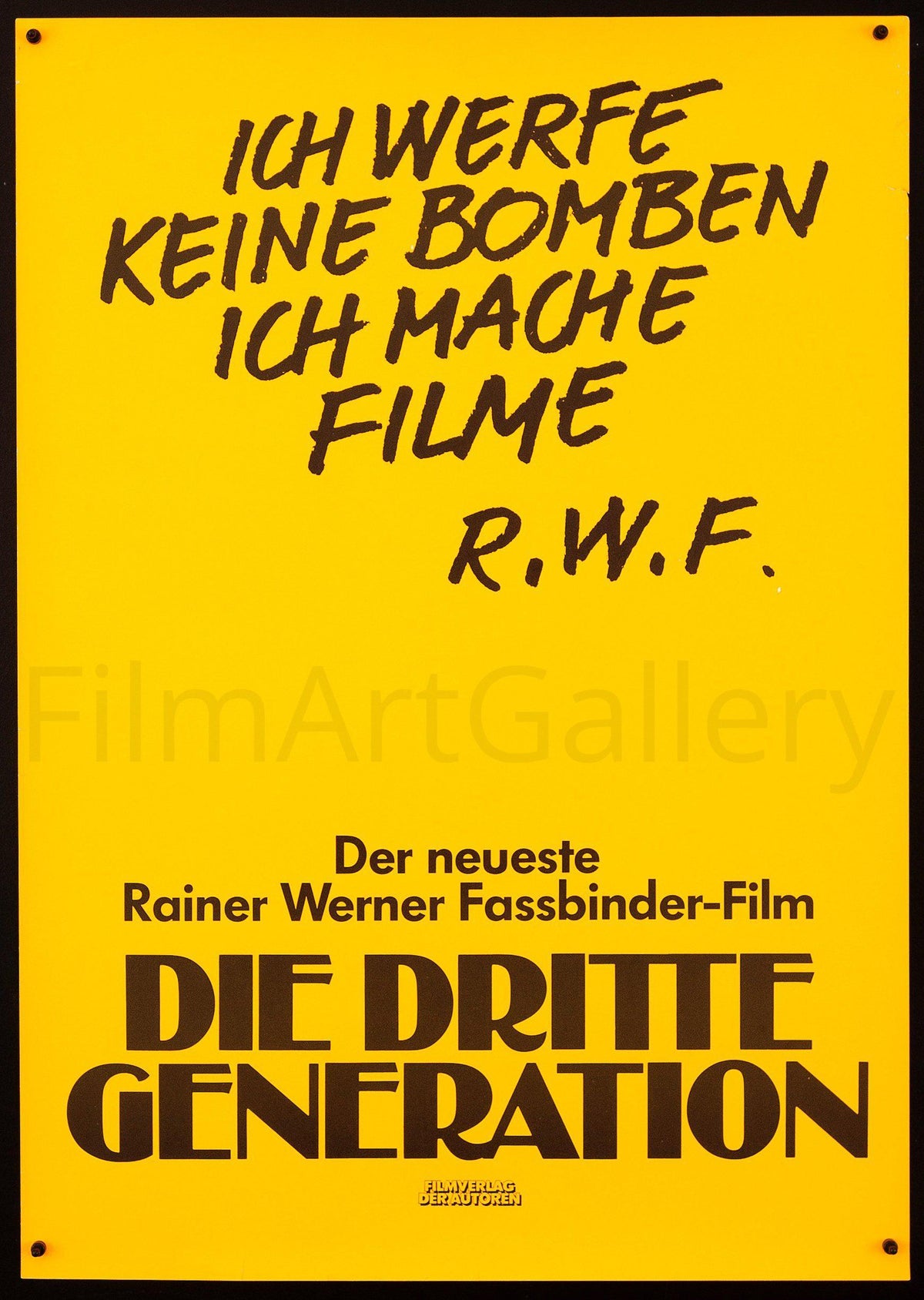 The Third Generation Original Vintage Movie Poster