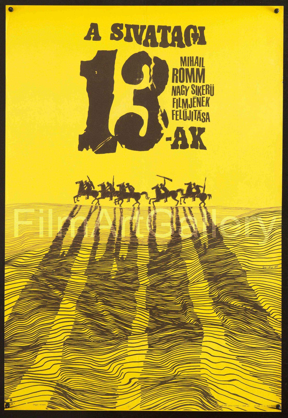The Thirteen Original Vintage Movie Poster