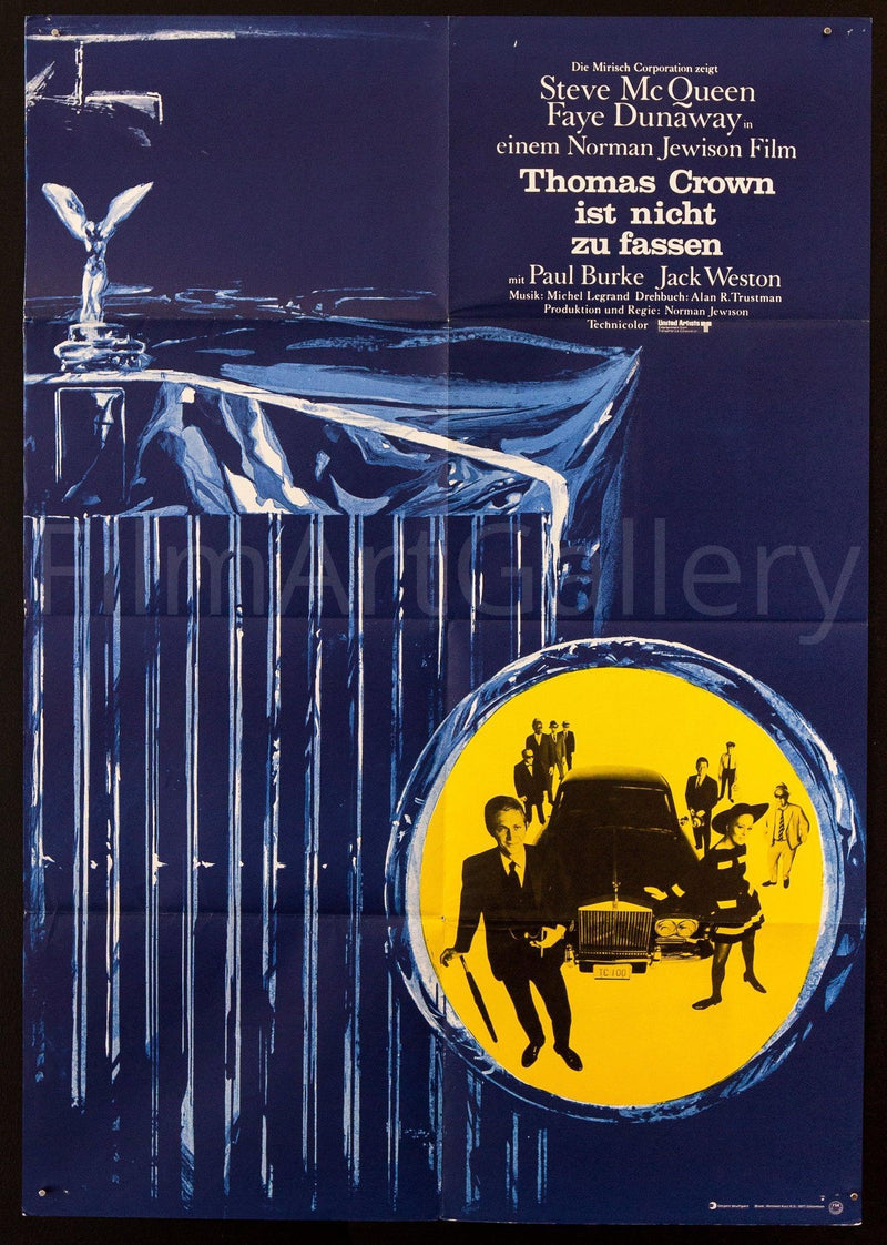 The Thomas Crown Affair German A1 (23x33) Original Vintage Movie Poster
