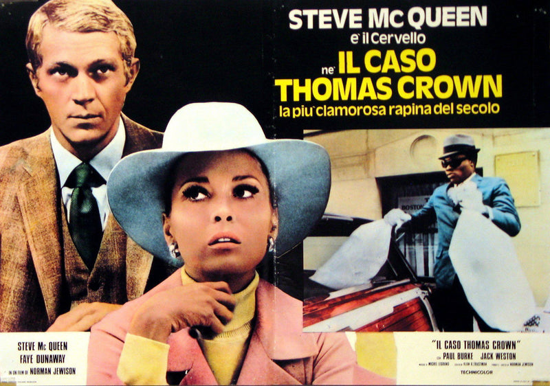 The Thomas Crown Affair Italian Photobusta (18x26) Original Vintage Movie Poster