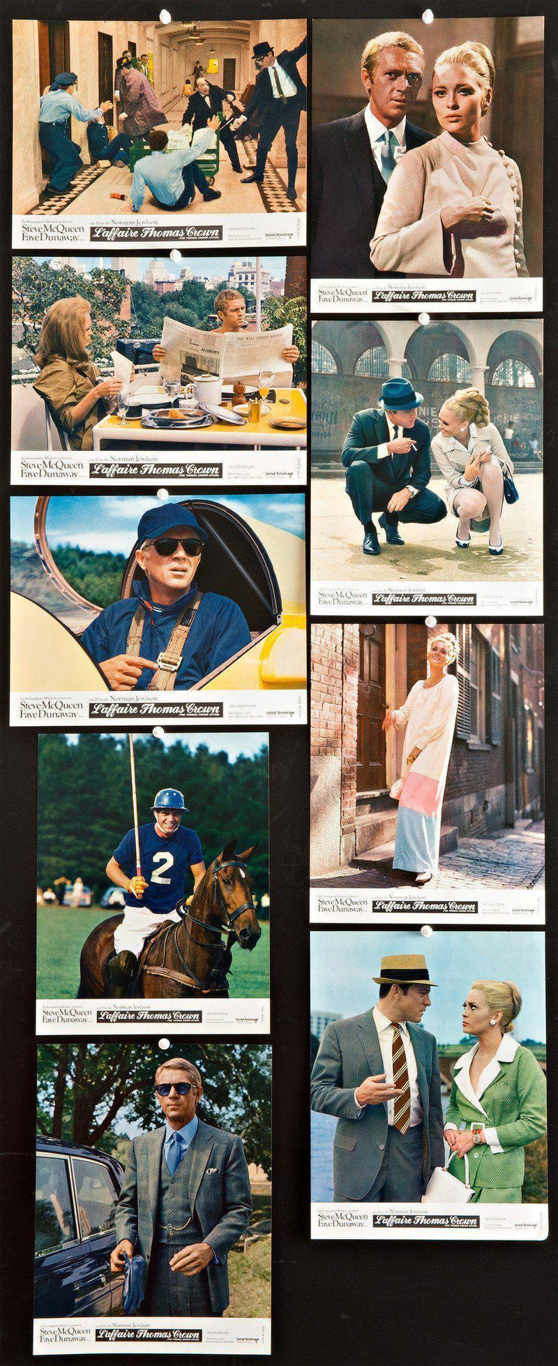 The Thomas Crown Affair Lobby Card Set Original Vintage Movie Poster