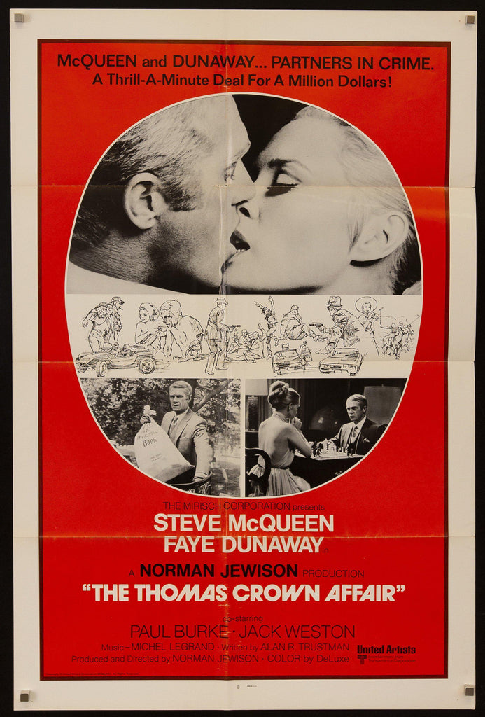 The Thomas Crown Affair Original Vintage Movie Poster
