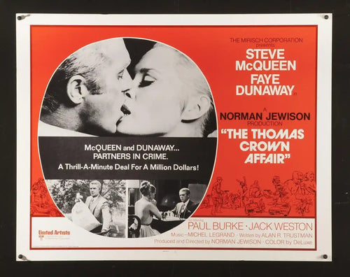 The Thomas Crown Affair Original Vintage Movie Poster