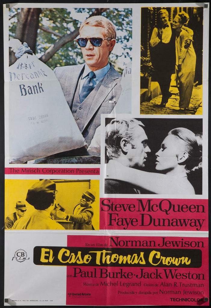 The Thomas Crown Affair Original Vintage Movie Poster