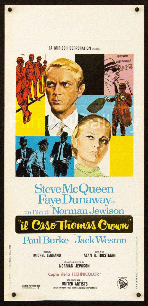 The Thomas Crown Affair Original Vintage Movie Poster