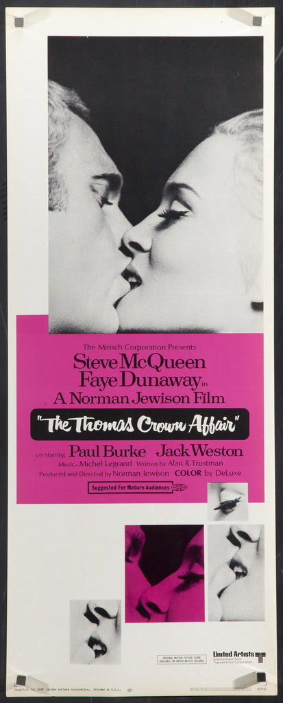 The Thomas Crown Affair Original Vintage Movie Poster