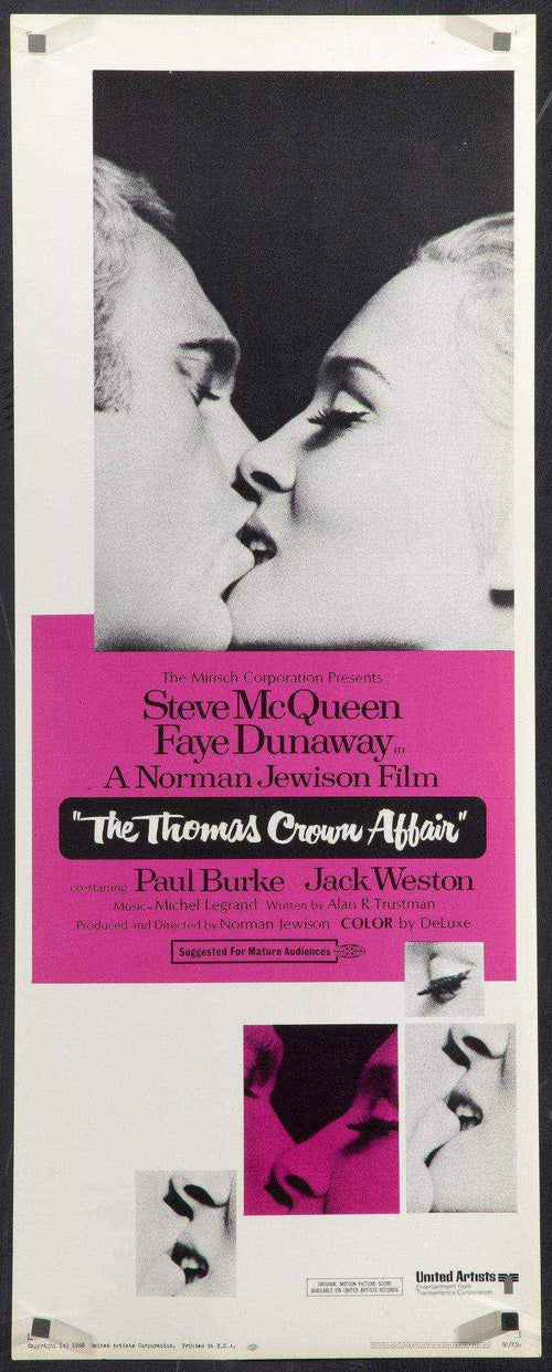 The Thomas Crown Affair Original Vintage Movie Poster