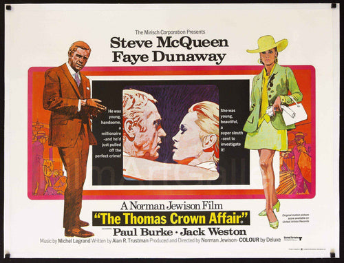 The Thomas Crown Affair Original Vintage Movie Poster