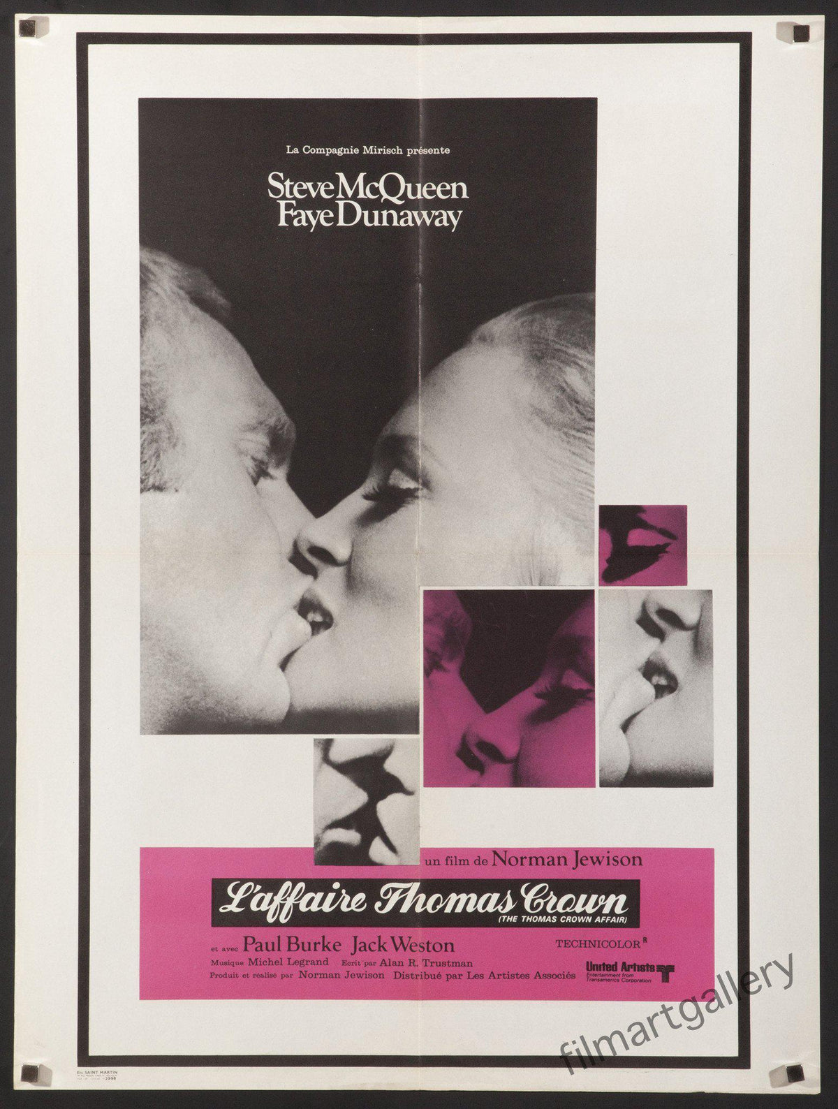 The Thomas Crown Affair Original Vintage Movie Poster