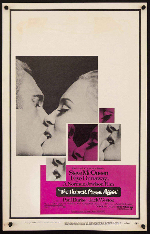 The Thomas Crown Affair Original Vintage Movie Poster