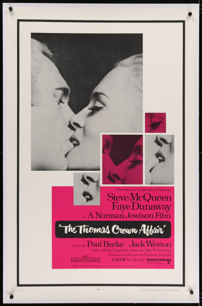 The Thomas Crown Affair Original Vintage Movie Poster
