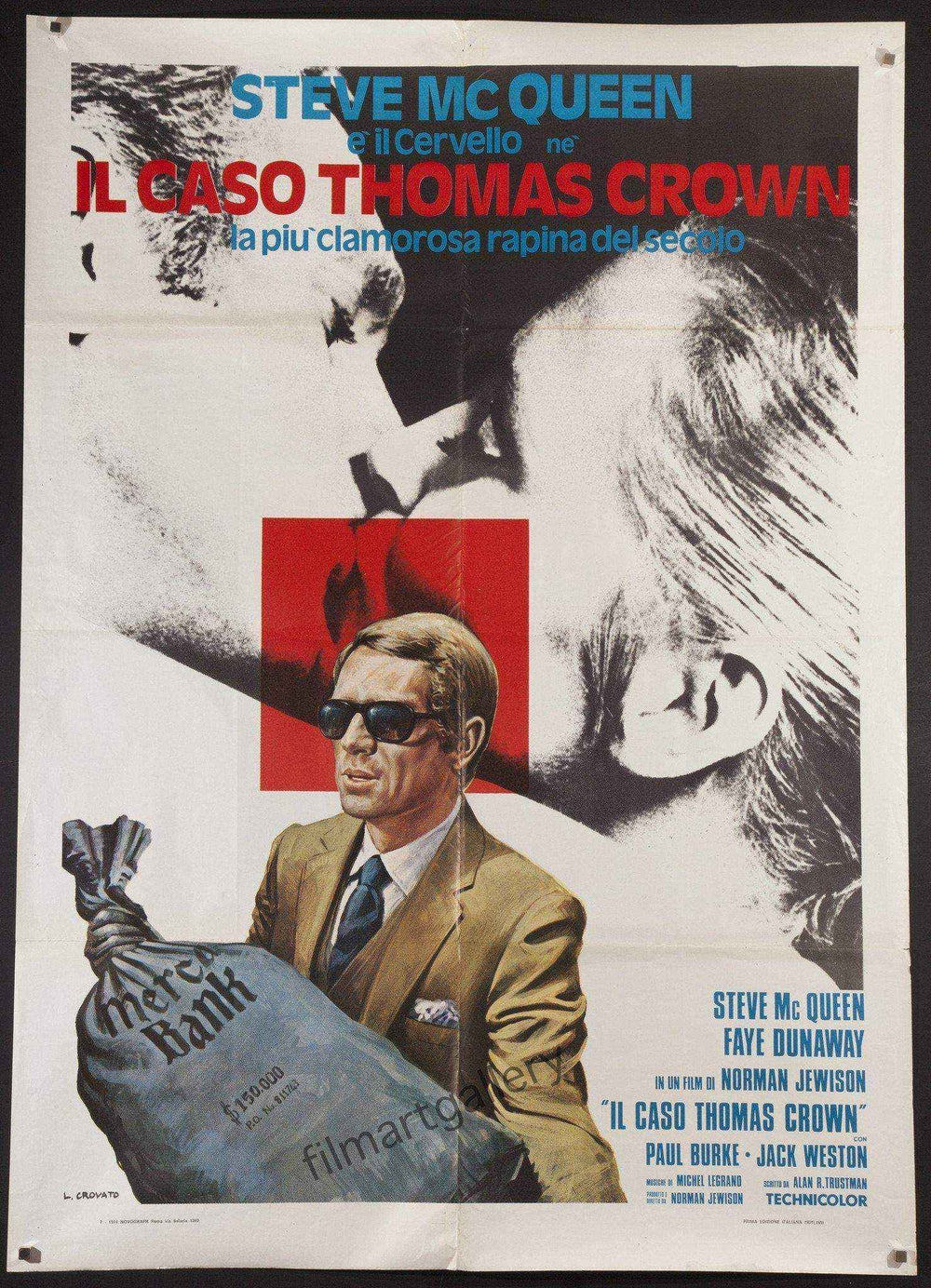 The Thomas Crown Affair Original Vintage Movie Poster