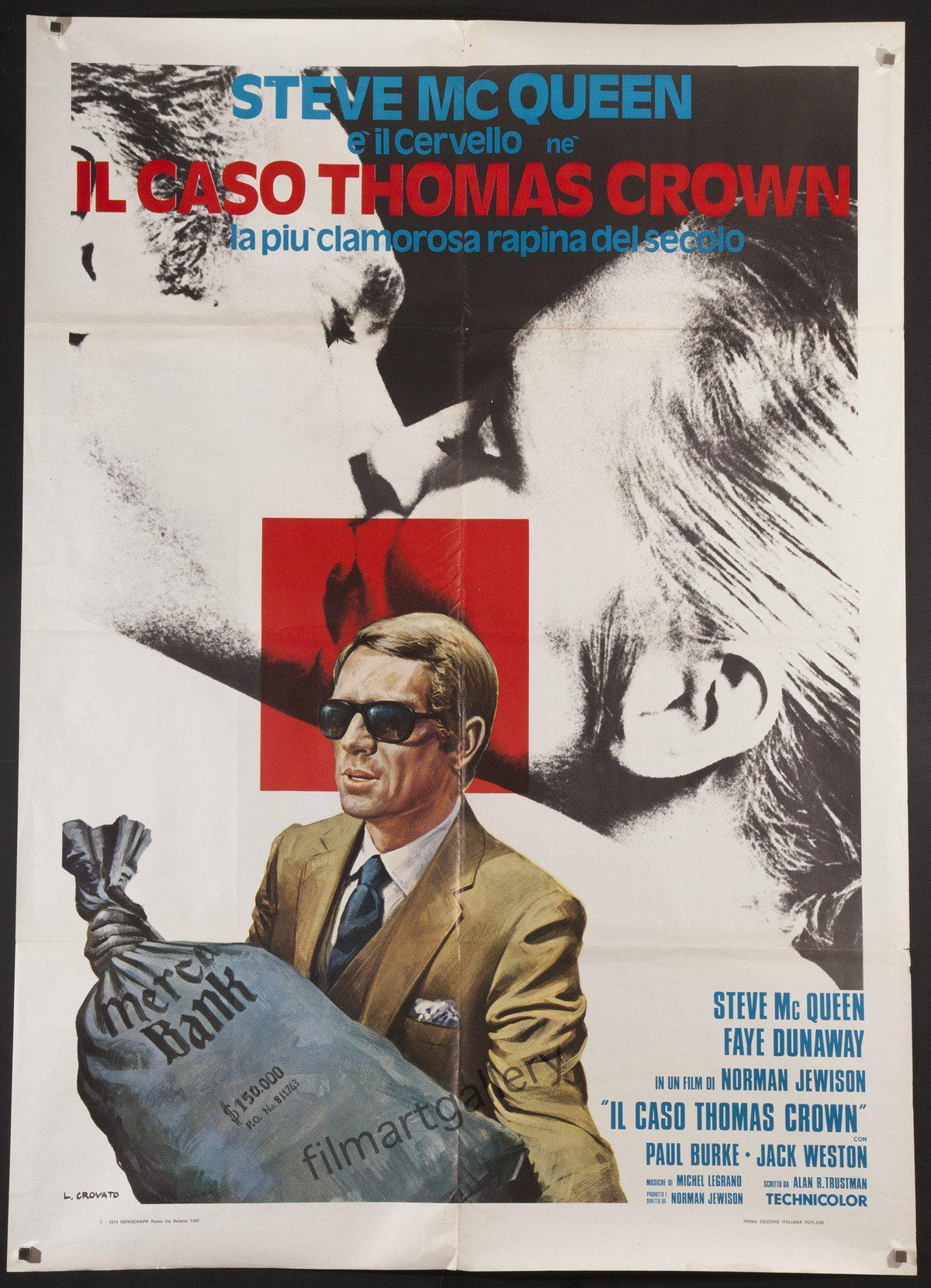 The Thomas Crown Affair Original Vintage Movie Poster