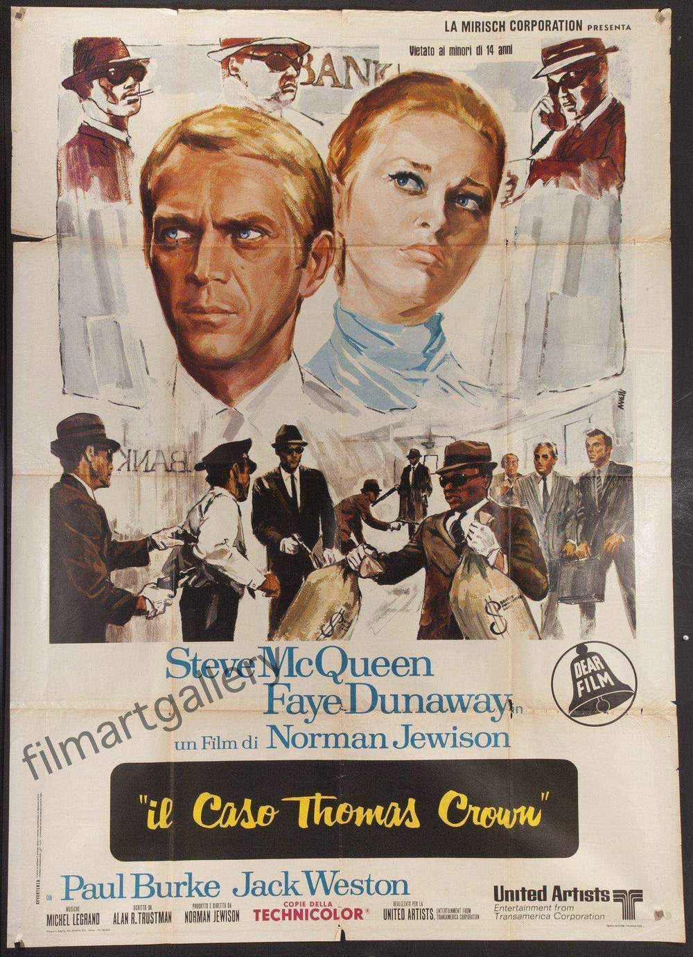The Thomas Crown Affair Original Vintage Movie Poster