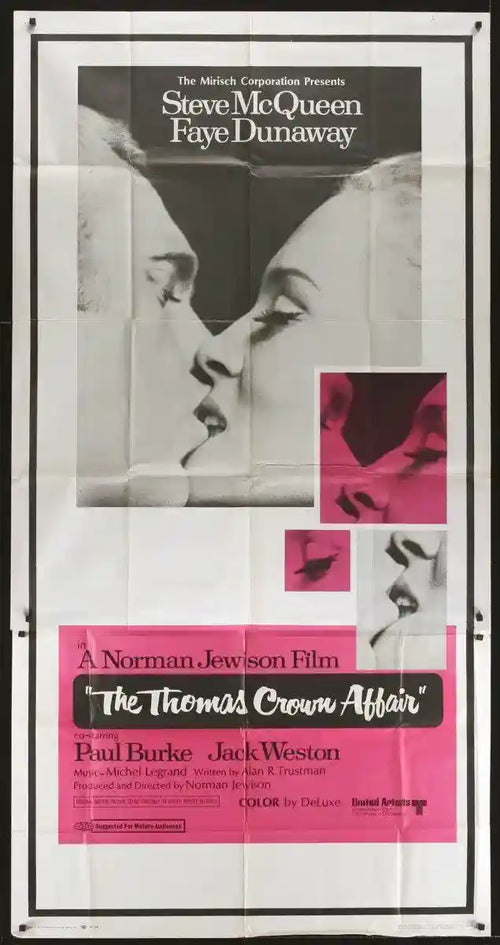 The Thomas Crown Affair Original Vintage Movie Poster