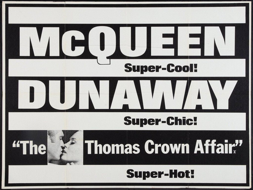 The Thomas Crown Affair Original Vintage Movie Poster