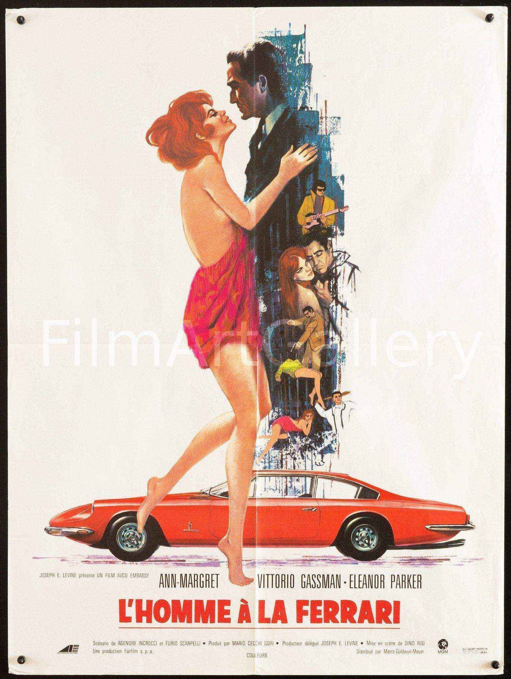The Tiger and the Pussycat (L'Homme A La Ferrari) Original Vintage Movie Poster