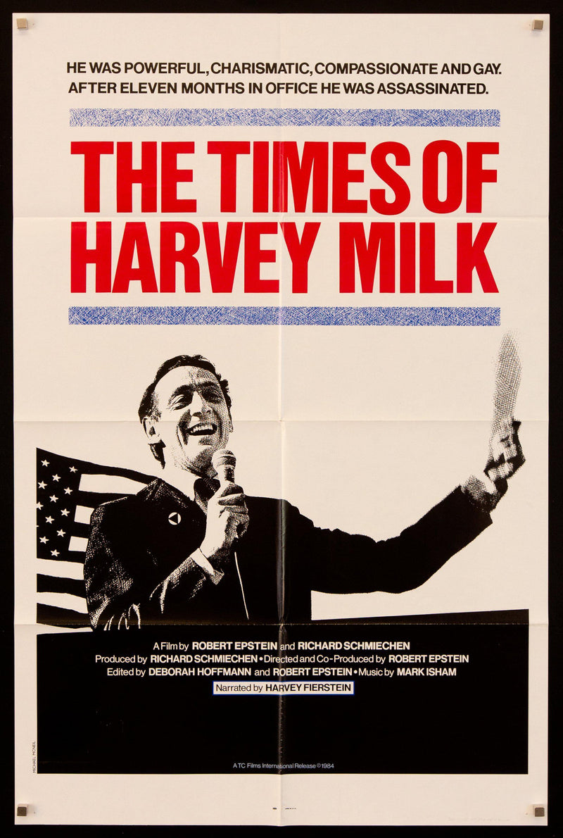 The Times of Harvey Milk 1 Sheet (27x41) Original Vintage Movie Poster