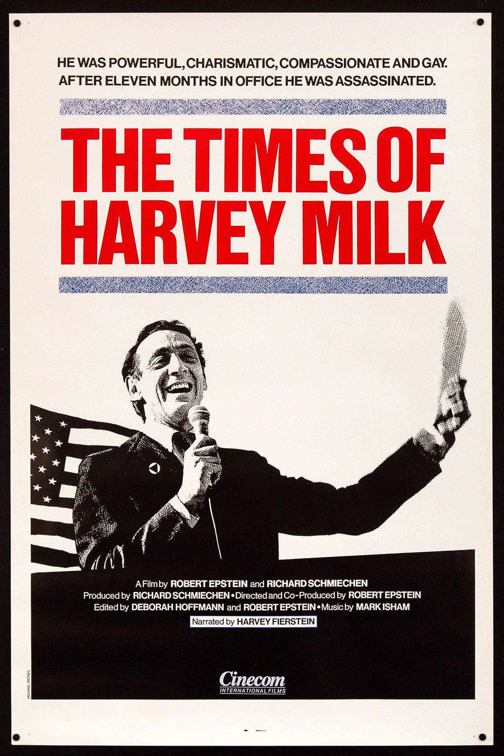 The Times of Harvey Milk Original Vintage Movie Poster