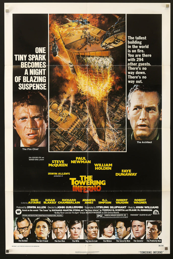 The Towering Inferno Original Vintage Movie Poster