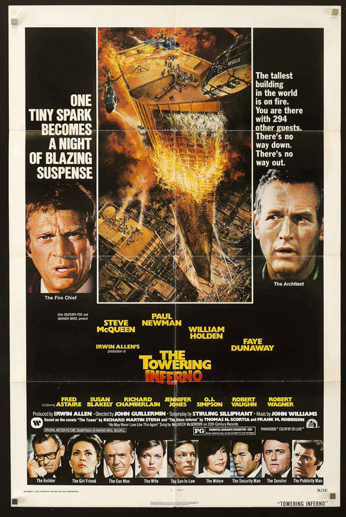 The Towering Inferno Original Vintage Movie Poster
