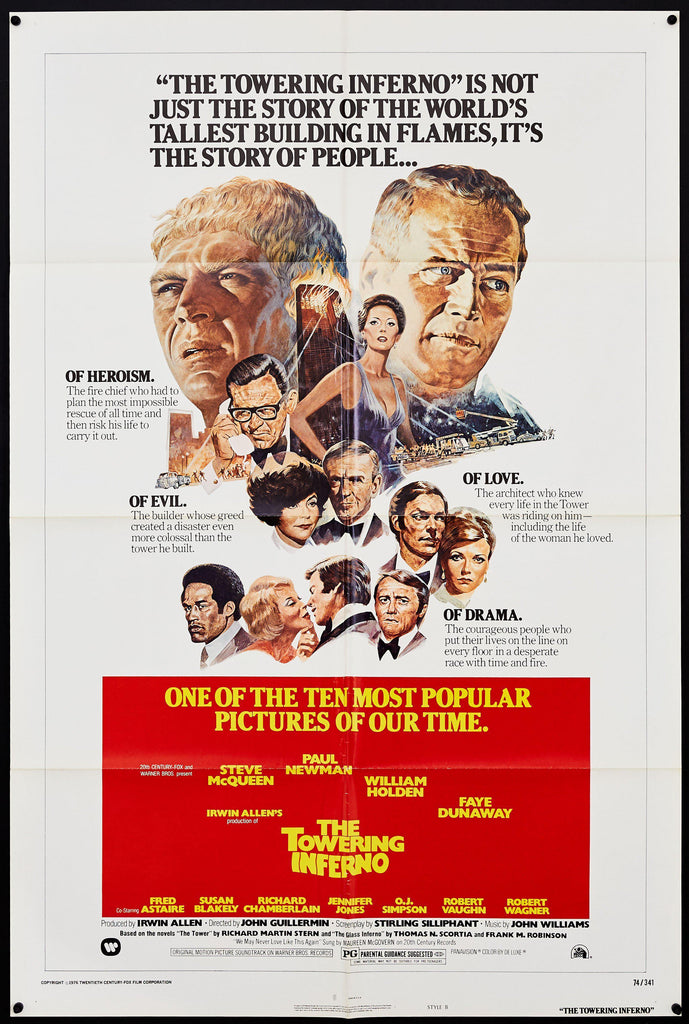 The Towering Inferno Original Vintage Movie Poster