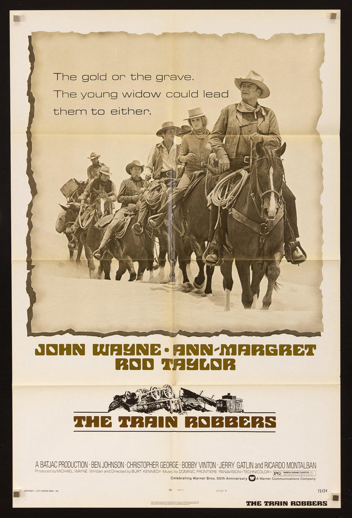 The Train Robbers Original Vintage Movie Poster