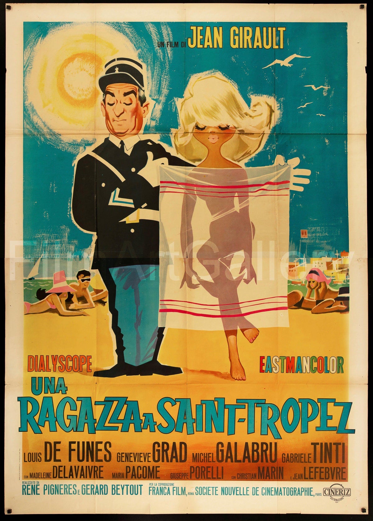 The Troops of St. Tropez (Le Gendarme De...) Original Vintage Movie Poster