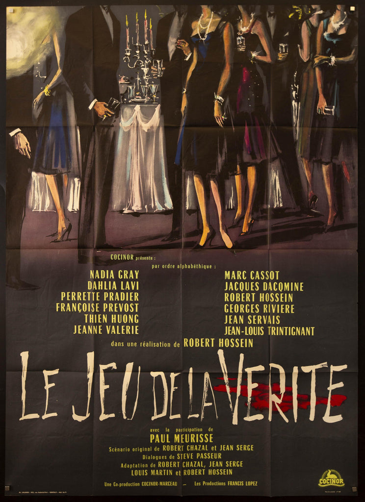 The Truth Game (Le Jeu de la Verite) French 1 panel (47x63) Original Vintage Movie Poster