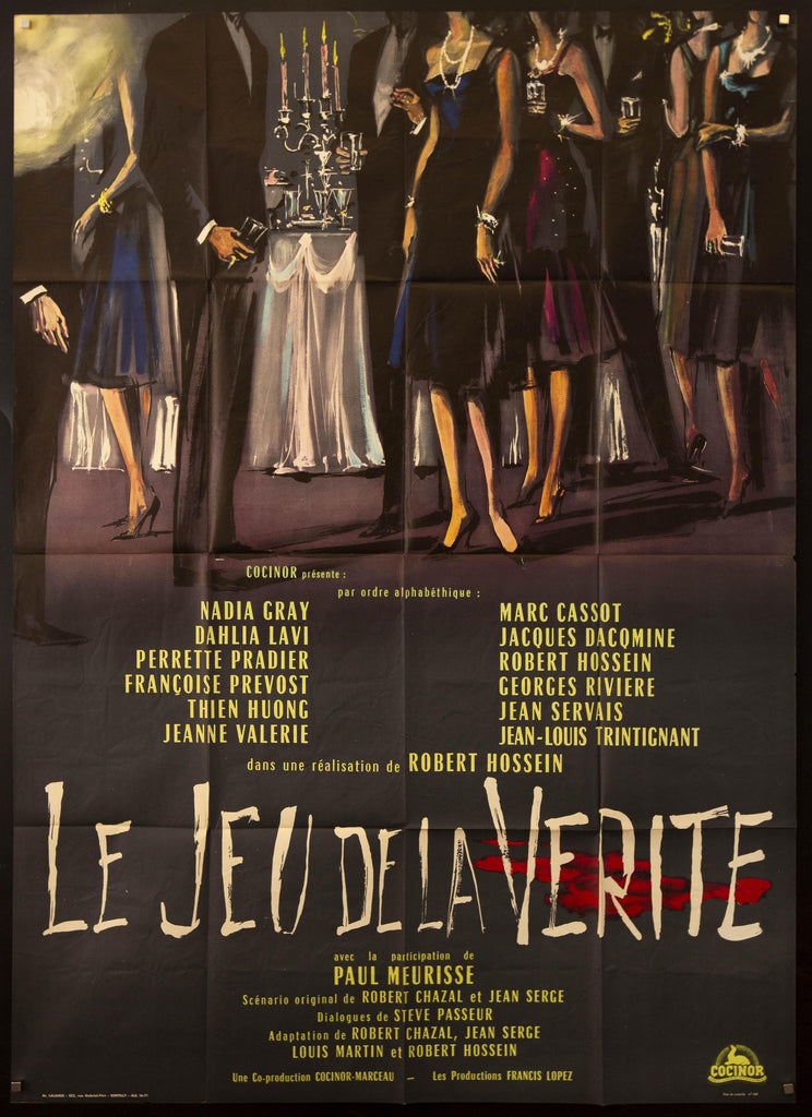 The Truth Game (Le Jeu de la Verite) Original Vintage Movie Poster