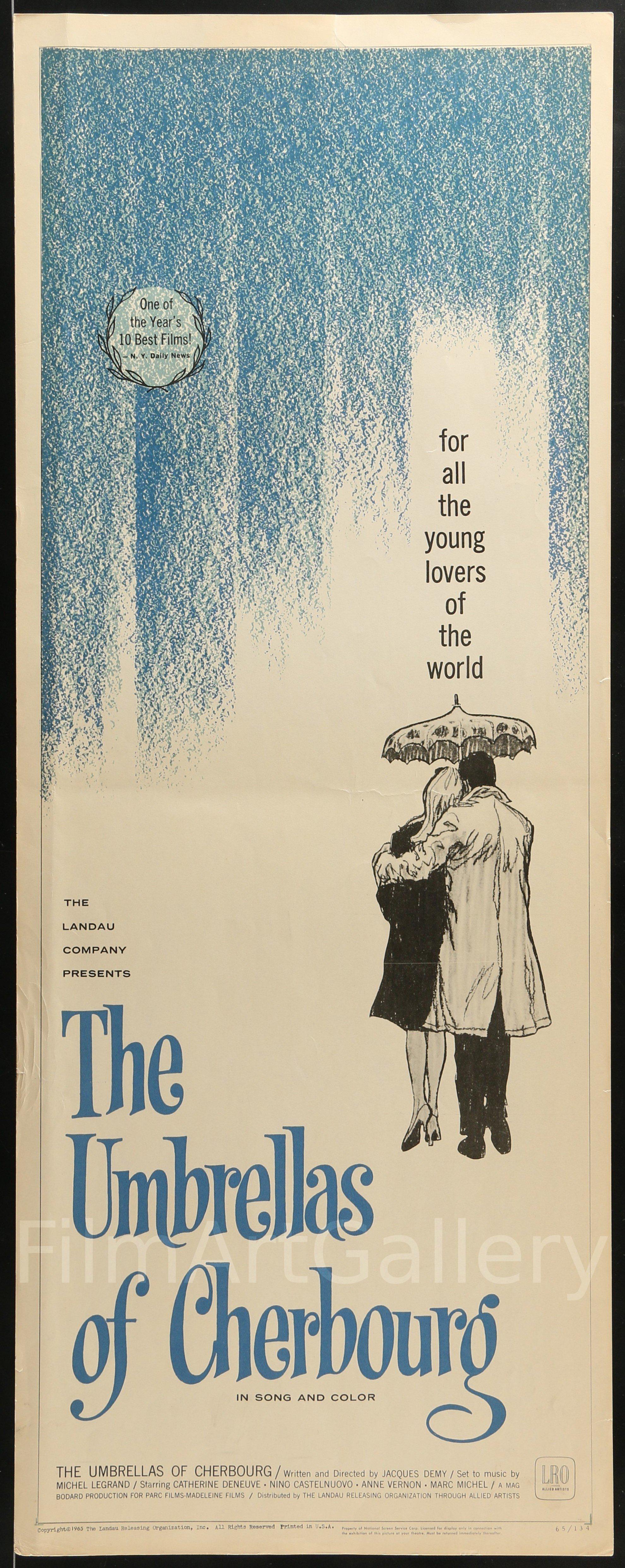 The Umbrellas of Cherbourg (Les Parapluies De Cherbourg) Insert (14x36) Original Vintage Movie Poster