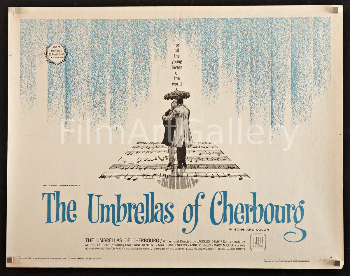 The Umbrellas of Cherbourg (Les Parapluies De Cherbourg) Original Vintage Movie Poster