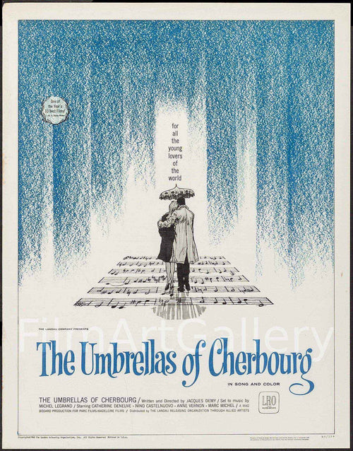The Umbrellas of Cherbourg (Les Parapluies De Cherbourg) Original Vintage Movie Poster