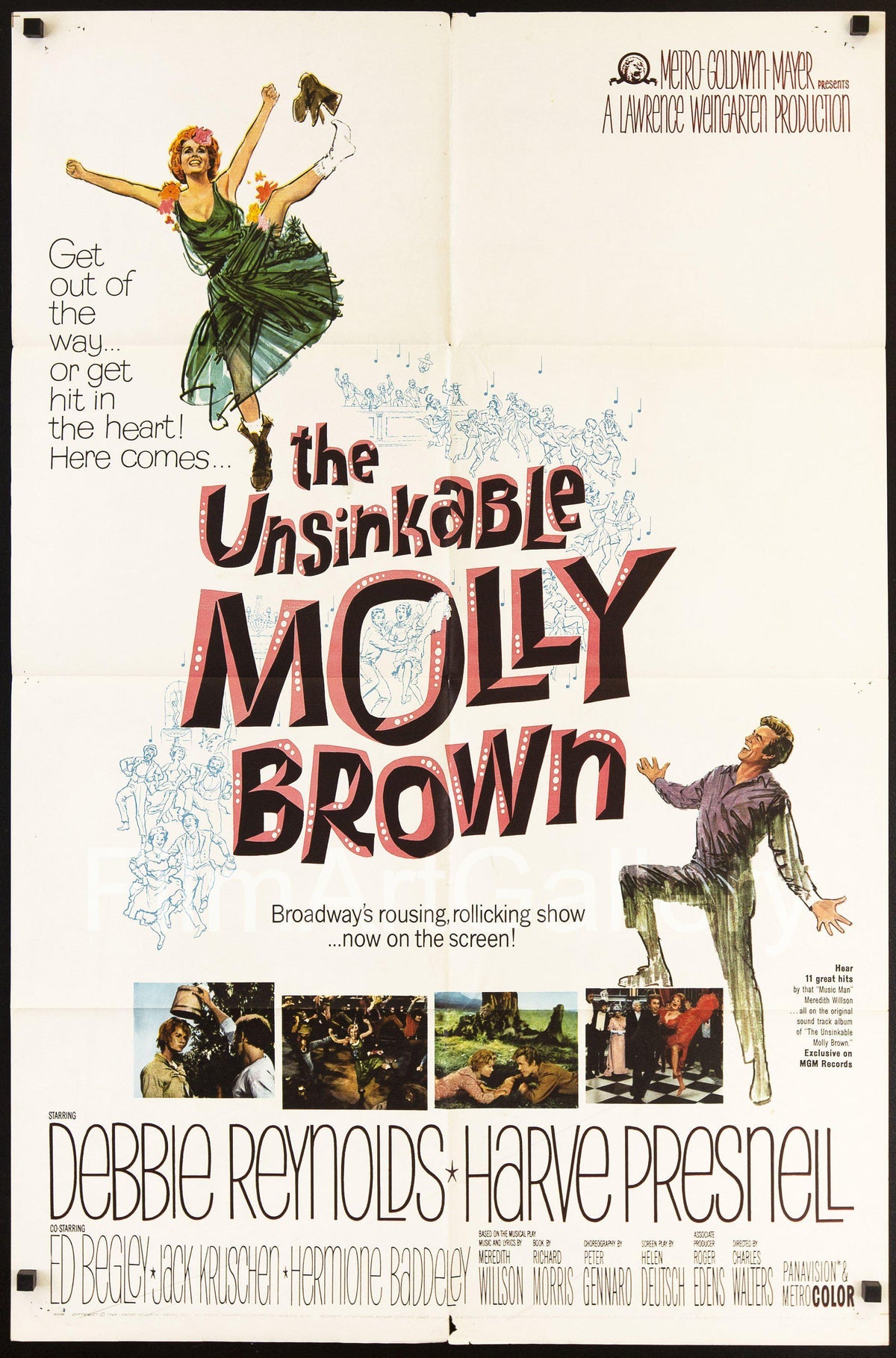 The Unsinkable Molly Brown 1 Sheet (27x41) Original Vintage Movie Poster