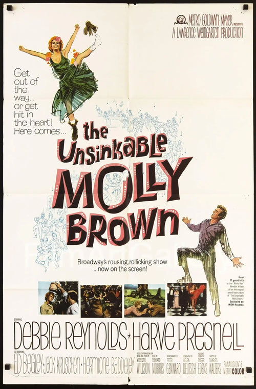 The Unsinkable Molly Brown Original Vintage Movie Poster