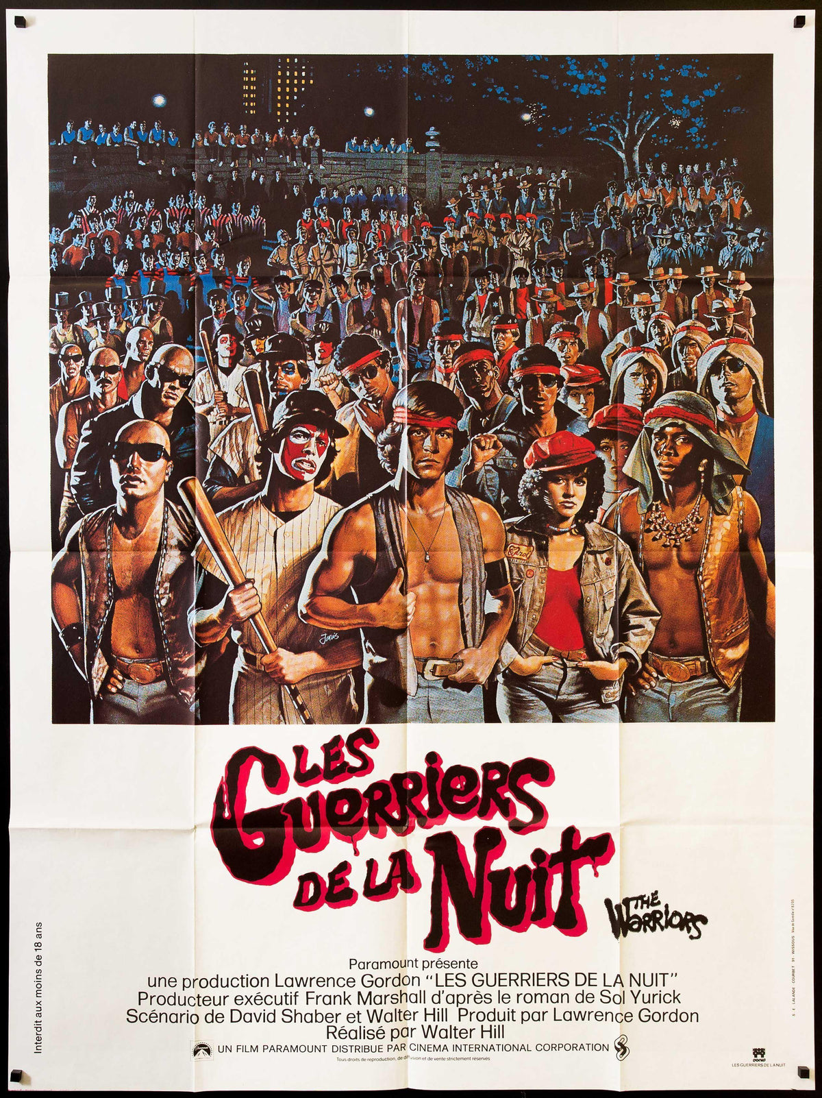 The Warriors French 1 panel (47x63) Original Vintage Movie Poster