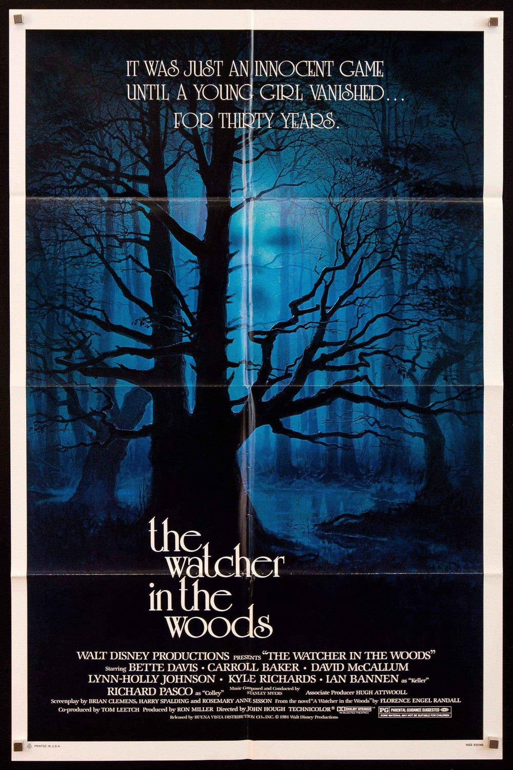 The Watcher in the Woods Original Vintage Movie Poster