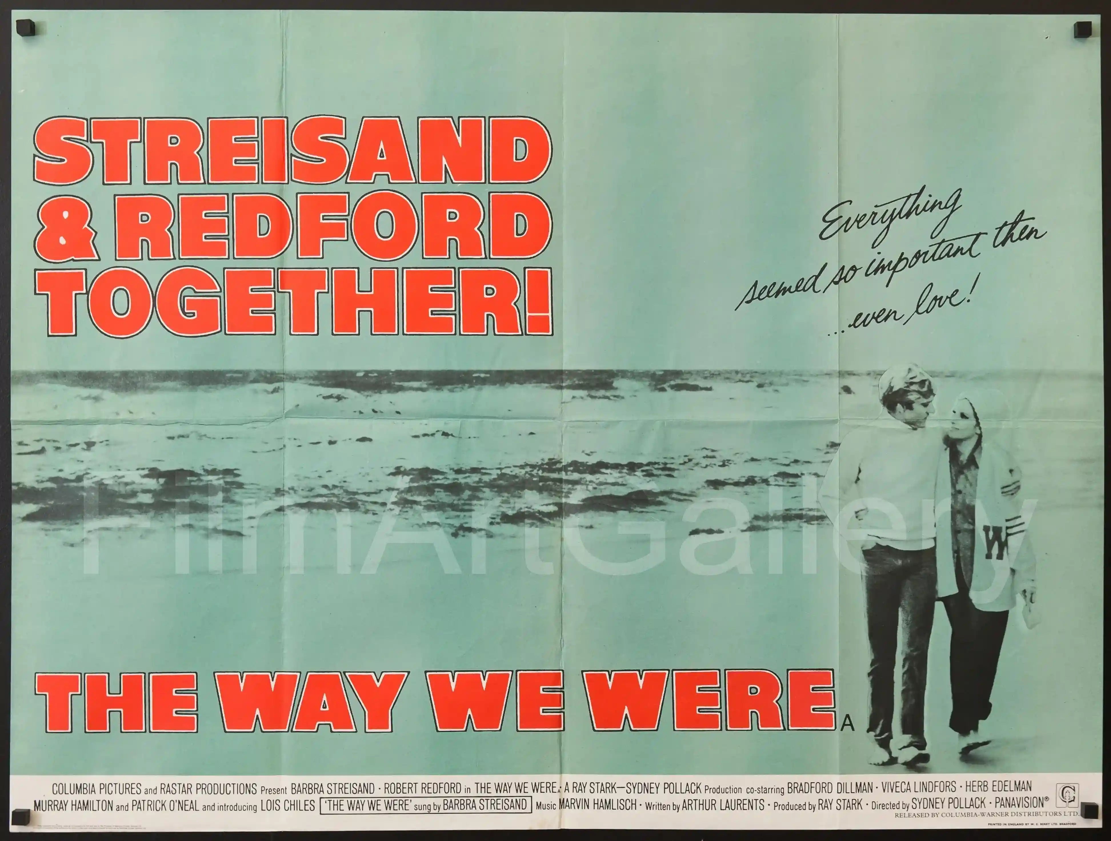 The Way We Were Movie Poster 1974 British Quad (30x40)