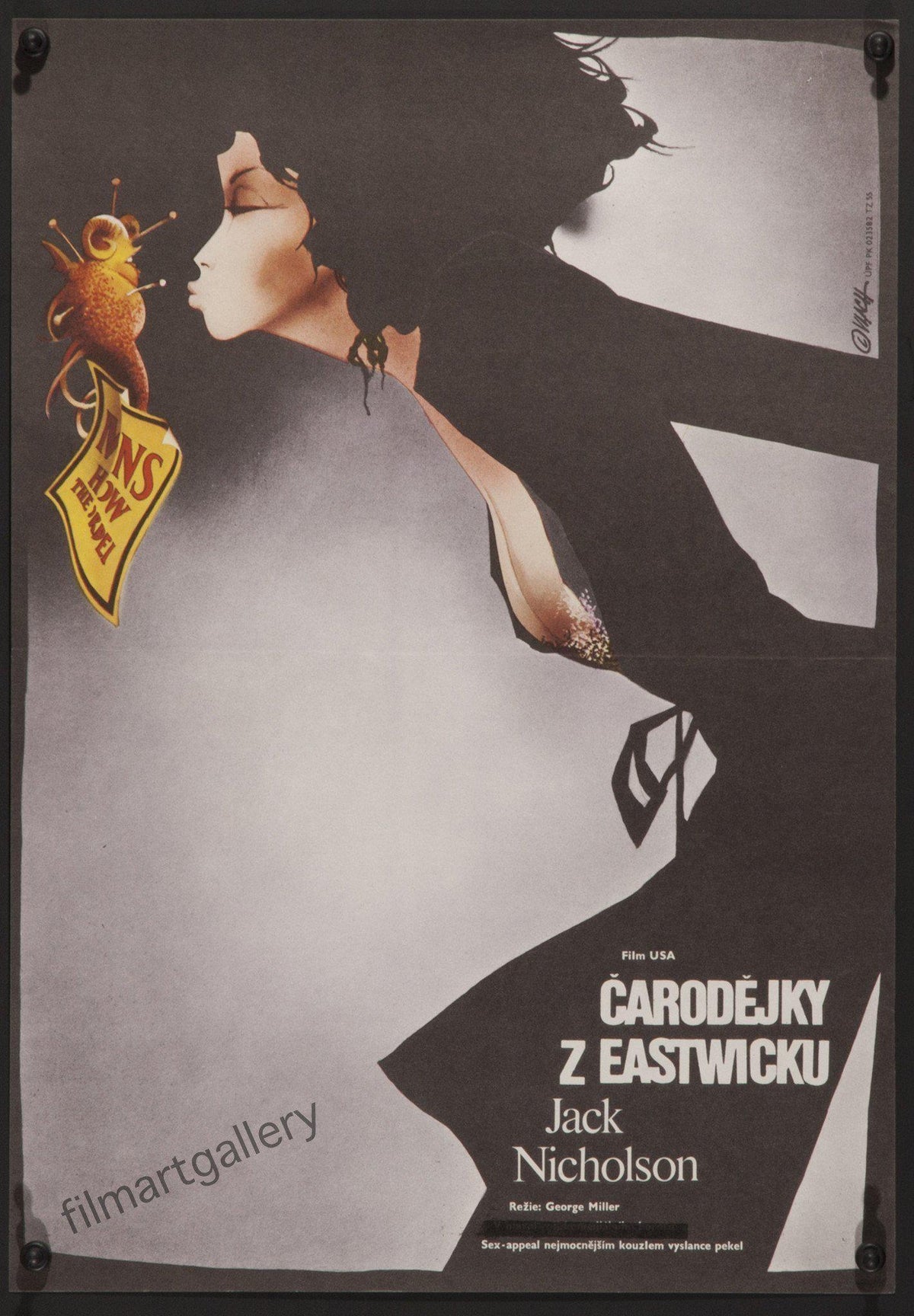 The Witches of Eastwick Czech mini (11x16) Original Vintage Movie Poster