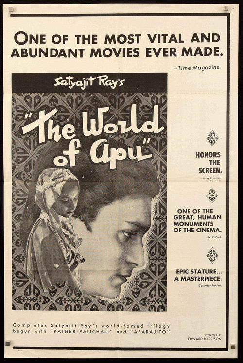 The World of Apu Original Vintage Movie Poster